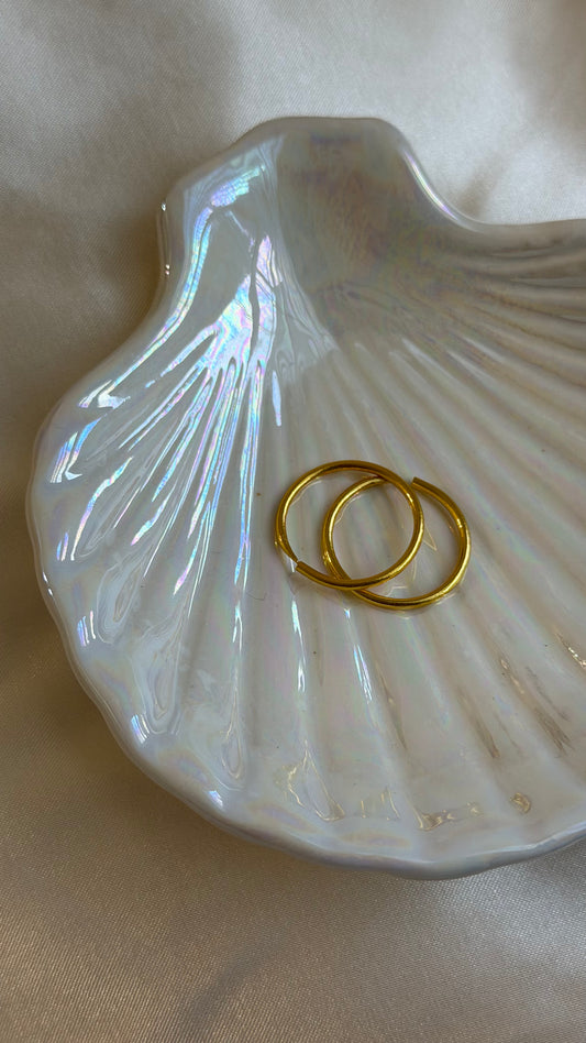 Traditional hoop earrings